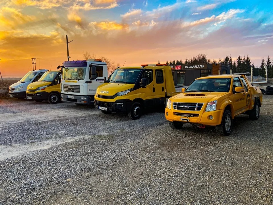 Flota Lubelskiej Lawety — lawety Iveco, MAN i Isuzu oraz samochód serwisowy